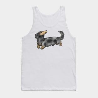 Dog - Long Haired Dachshund - Dapple Tank Top